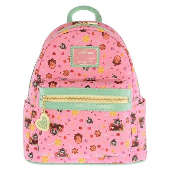 Disney Loungefly Vanellope Sugar Rush AOP Mini Backpack